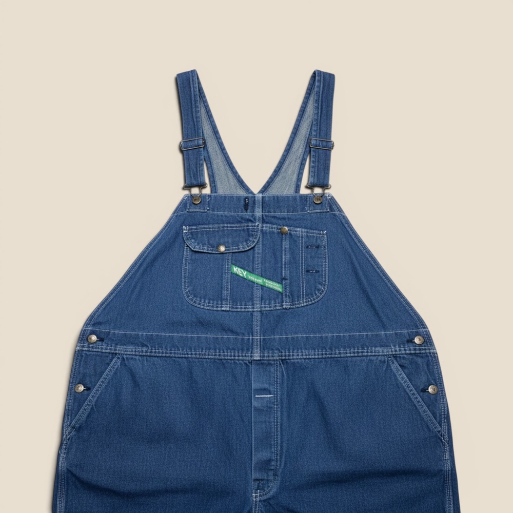 Key Imperial Aristocrat Denim Bib Overalls Mens 54x30 Denim Dungarees Workwear